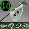 2Pcs Alarm Portable Fishing Plastic Alloy Twin Bells Outdoor Night Fishing Bell Rings