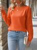 Women's Spring New Arrivals Crewneck Knit Top Hollow Long Sleeve One Shoulder Sweater
