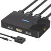 8K USB KVM Device HDTV Switcher Box Splitter Display Equipment USB Switcher for 2 PC Sharing Keyboards Mouse Printer