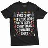 Christmas Ugly Sweater Christmas Costume Funny Xmas T-Shirt Mens Womens Tees Top Xmas Party Tee