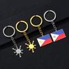 Ethnic Style Titanium Steel Philippines Pendant Keychain - Unisex Decorative Accessory