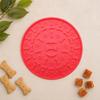 Yousheng Pet Slow Food Mat with Strong Suction Cup, Bone Paw Print Design Dog Feeding Mat, Dog Slow Eating Bowl Accessory for Preventing
