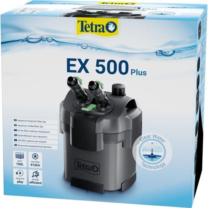 Filtre Extérieur - TETRA - EX 500 Plus - Pour Aquarium Jusqu’à 100 L