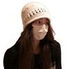 Korean Style Hollow Knitted Woolen Hat for Women Wool Blended All Match  Face Showing  Small Cold Hat  Trendy for Men
