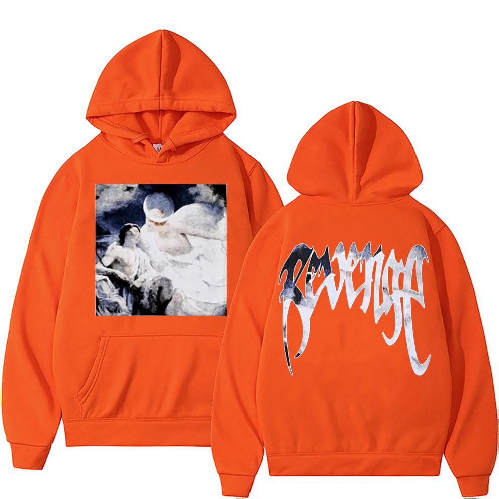 Revenge Hoodies Fashion Creativity Heaven Painting Graphic Print Hoodie Unisex Women Fleece Vintage Hoodies Male Hip Hop Sweatshirt