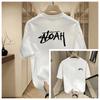 New Americanstyle Highend Shortsleeved Tshirt Mens and Womens Roundneck Simple and Casual Summer Pure Cotton