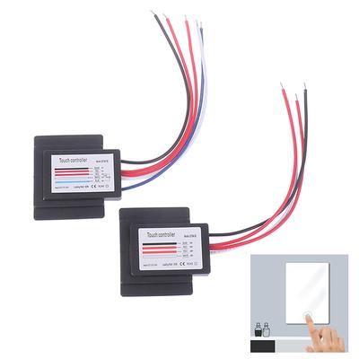 1 Piece LED On/Off Dimmer Single Dual CCT Color Strip Light Controller Bathroom Mirror Lamp Built-in Touch Sensor Switch