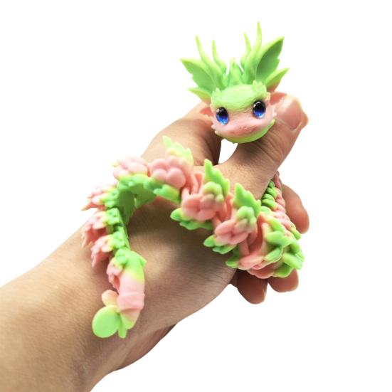 Articulated Sensory Toys 3D Printed Dragon Fidget Toy, Cute Ornaments, Desk Objects for Focus Decor Stress Relief Toy Adults, Fantasy Collectible Gift