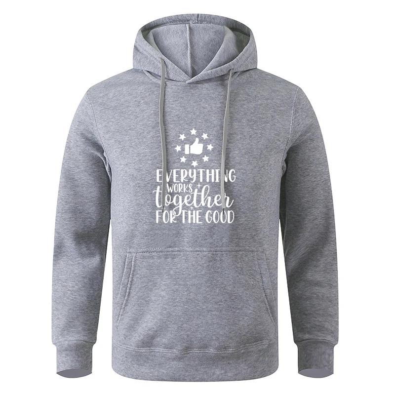 Black Gray Teens Printed Long Sleeve Autumn Hooded Sweatshirt Sportswear Hoodie