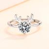 Personalized, Stylish and Simple, Diamond-encrusted Antler Ring, Female One Deer Road, with Your Carat Ring Ring.