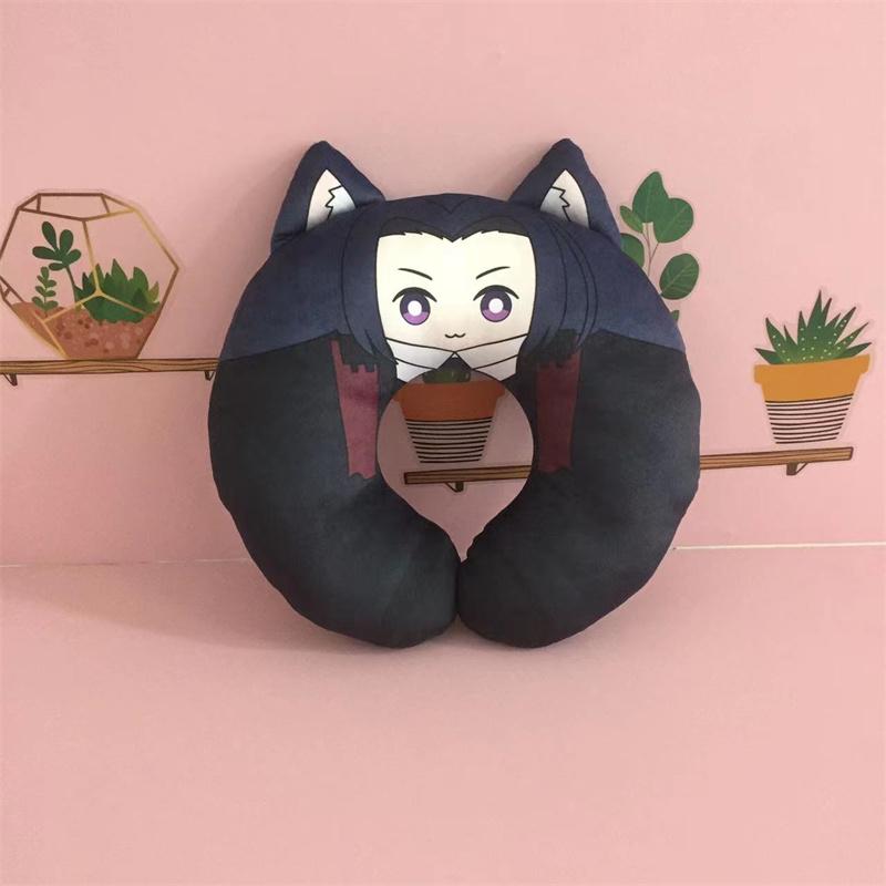 Bungou Stray Dogs Edogawa Rampo Cosplay Seyahat Boyun Yastığı Fyodor Dostoyevsky U Şekilli Peluş Yastık Oyuncak