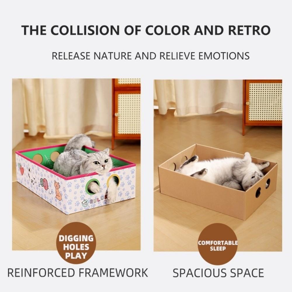 Großes Katzenpapphaus Wellpappe Katzenkratzbrett Möbelschutz