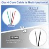 1/2Pcs 1/1.5/2m USB Extension Cable with on Off Switch Type C to USB Male Data Support Power Supply Cord 4Core Wire for Lamp Fan