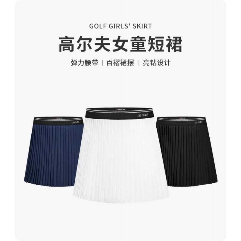 Girls Quick Dry Pleated Cycling Skirt Elastic Waist Breathable Sport Half Dress