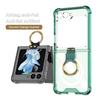 GKK For Samsung Galaxy Z Flip5 5G Kickstand Phone Case Airbag TPU Magnetic Cover