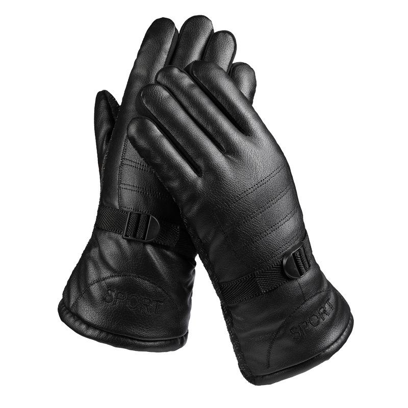 Winter Herren Ski Fahrhandschuhe Verdickt Warm Mode Stall Ski Motorrad Elektrofahrzeug Handschuhe