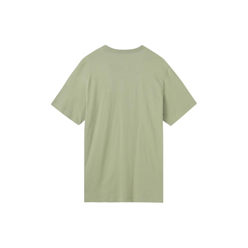 Nike Logo Print Crew Neck Short Sleeve T-Shirt Men Tops Green AR5005-386