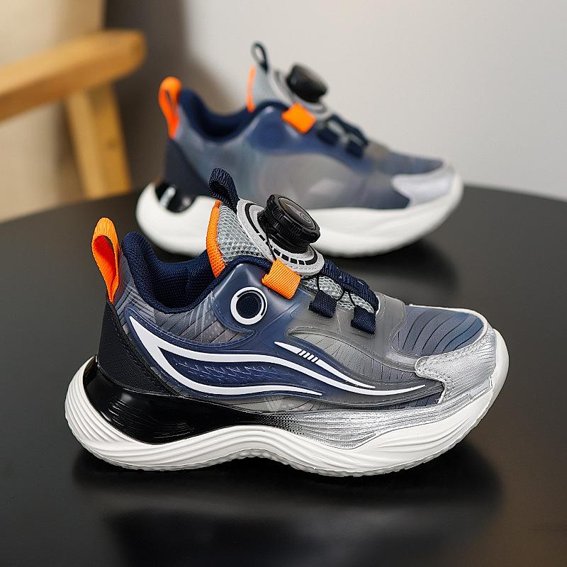 Spring Mesh Boys Sneakers Breathable Casual Running Shoes for Middle and Big Kids Lightweight Comfortable Trendy