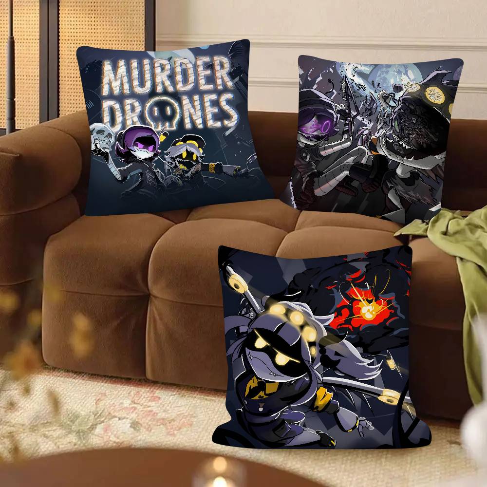 M-Murder D-Drones Spiel Kissenbezug Mode Quadratischer Kissenbezug Schlafzimmer Sofa Zimmer Ins Dekoration Freizeit