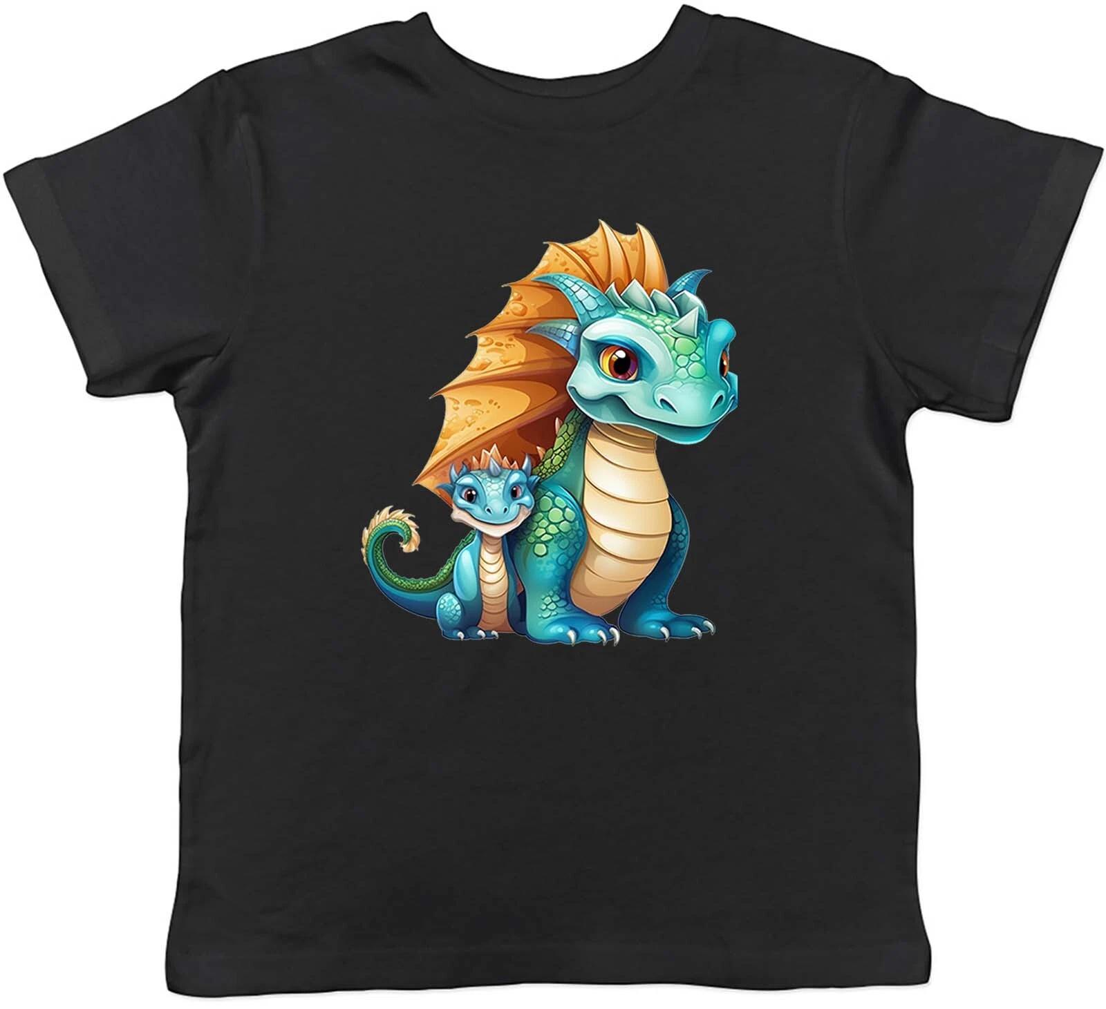 Turtle Head Dragon Kids T-Shirt Mother and Baby Childrens Boys Girls Gift 100