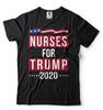 Nurses for Trump 2024 Donald Trump Re-election T-shirt Trump Republican Shirt