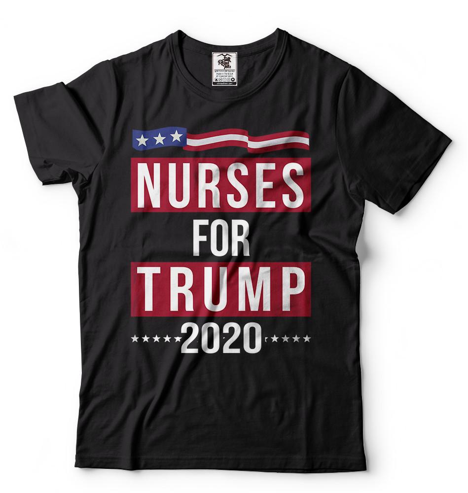 Nurses for Trump 2024 Donald Trump re-election T-shirt Trump Republican Shirt S