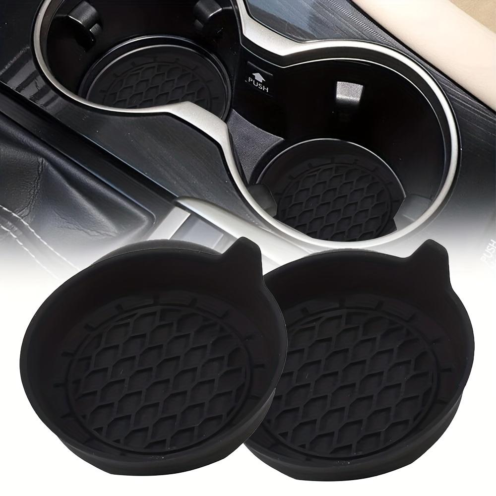 2pcs Non-slip Car Water Cup Pad Diamond Silicone Mat for Bottle Holder Coaster Auto Interior Anti-skid Cup Holders Thickened