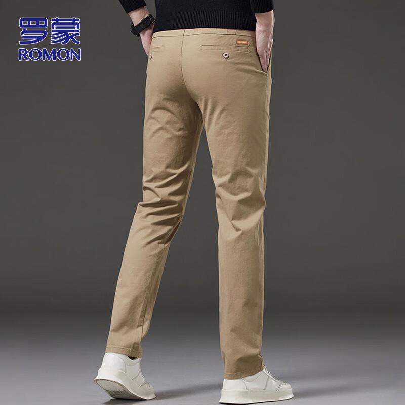 

ROMON Men s Straight-Leg Slim Fit Casual Pants 36
