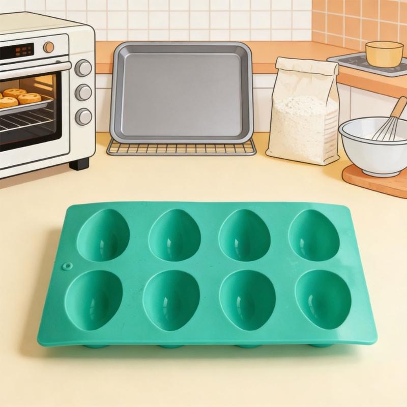 Efficient Nonstick Silicone Eggs Molds Pack Of 1/3 Baking Equipment Perfect For Baking Freezing And Crafting Projects