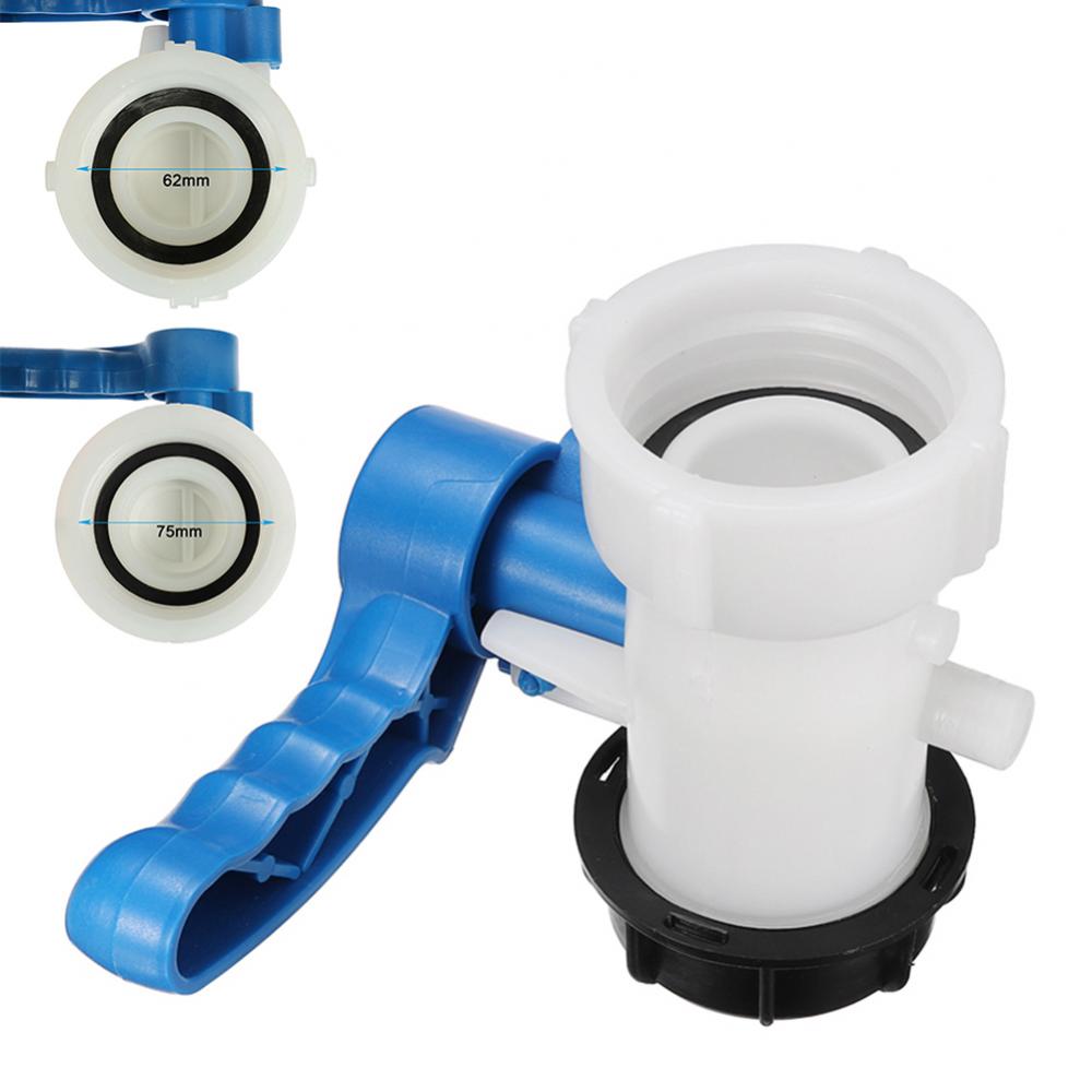 DN40 DN50 62/75mm Tank Butterfly Valve IBC Tank Container Tote Tank Butterfly Connection Valve Tap Plastic Water Drain Adapter