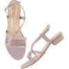 Shoetopia Women'S Snd-179 Flat Sandal-8 Kids Uk (Snd-179-Mauve)-Eu41