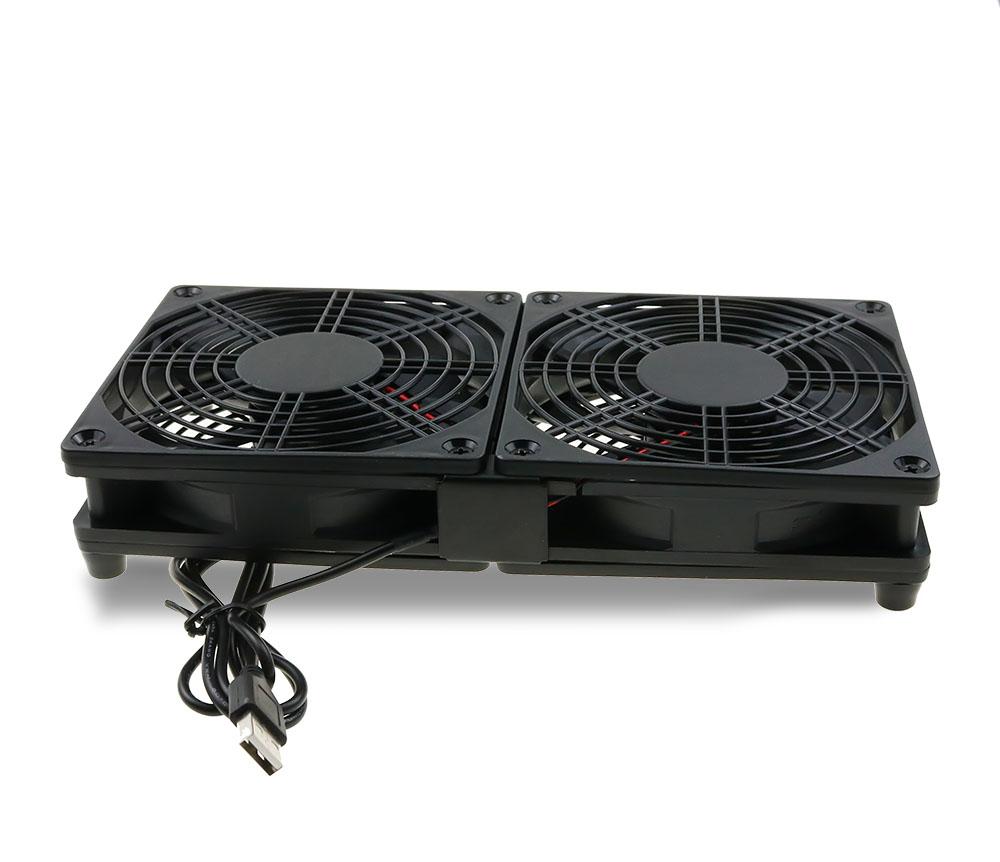 Router Cooling Fan DIY PC Cooler TV Box Wireless  Silent Quiet DC 5V USB Power 120mm 240mm Fan 12CM W/Screws Protective Net