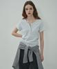 MOTT Henley Neck Half T-Shirt - Melange
