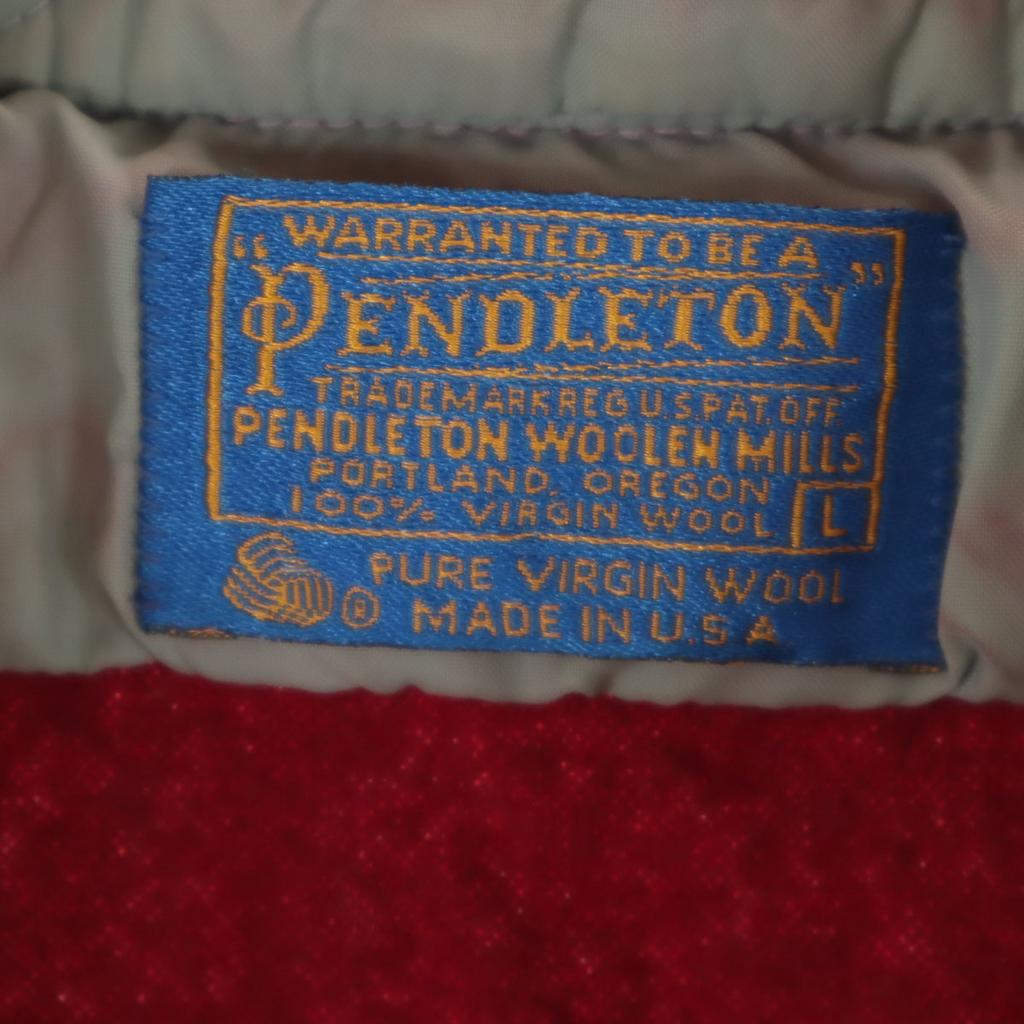 PENDLETON 70s 80s Vintage USA made wool blend Long sleeve board shirt Men's Used