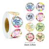 500 Pieces/roll In English Thank You Stickers Roll Stickers Material Decorative Materials Cute Sealing Stickers