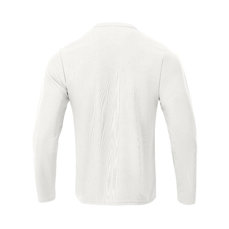 Men's Heavyweight Ribbed Long Sleeve Henley Shirt.