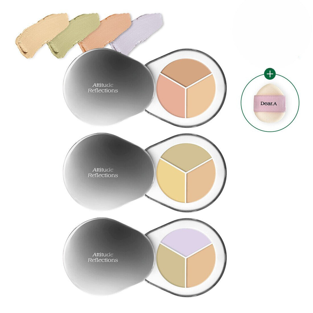 Dear.A Perfect Cover Concealer Palette + Puff Special Set 3 Options