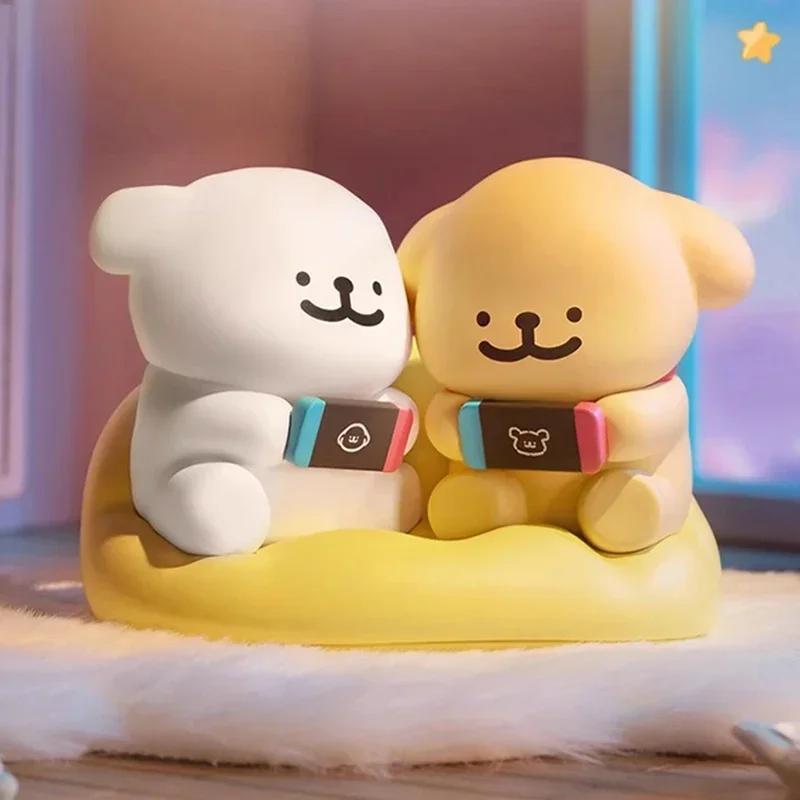 New Maltese Cute Figurine Happy Continuous High Quality Chinese Version Model Desktop Decorations Ornaments Toy Gift