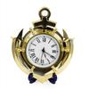 Nagina International Anchored in Time Solid Brass Wall Clock - Nautical Maritime Themed Home Decor Gift D0-TFEI-MTY0