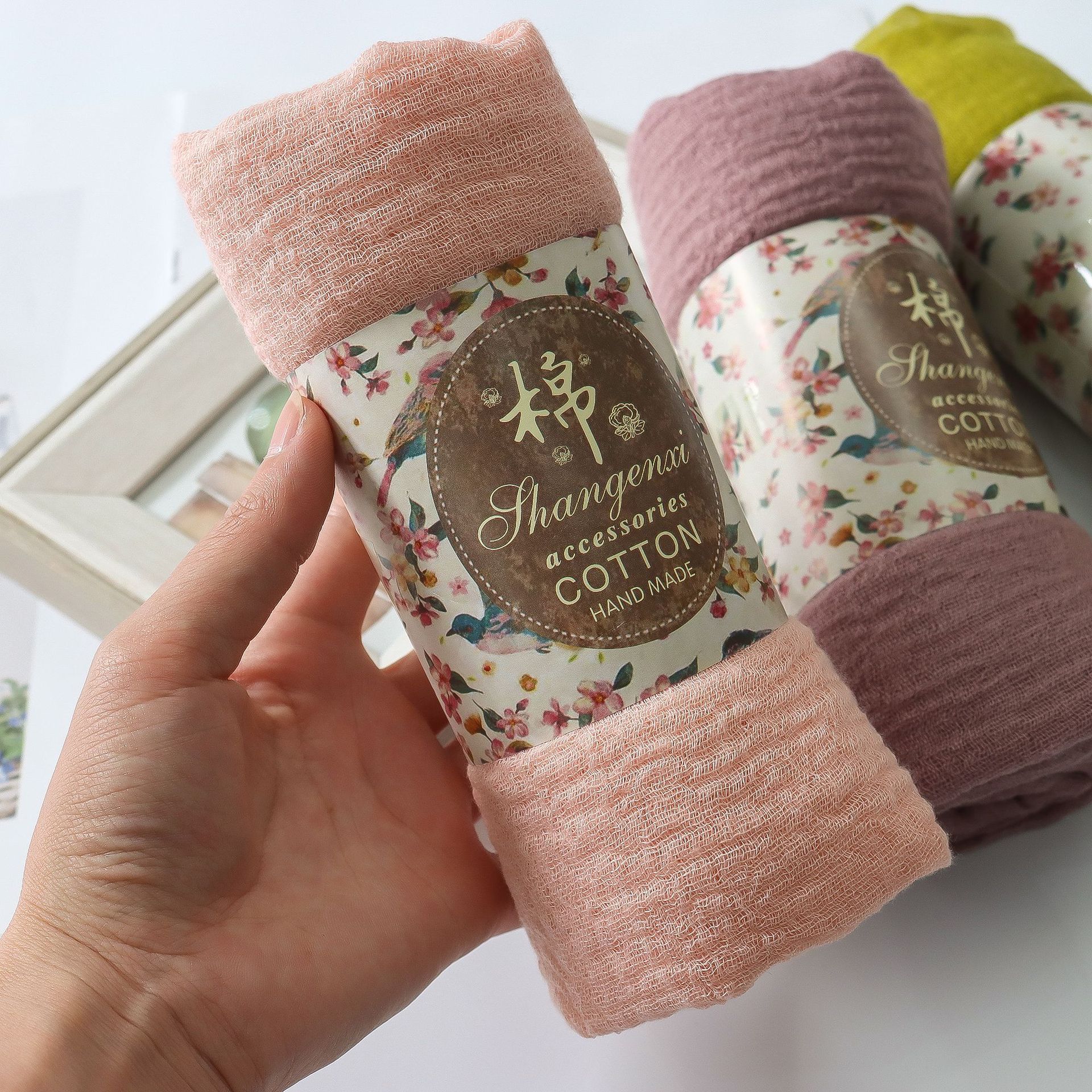 

Сложенный однотонный хлопковый однотонный шарф, натуральный морщинистый человеческий хлопковый волос борода край большой размер женский платок 1-32 цвета 180-90cm