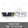 Metal 3D VRS Badge Car Front Grill Emblem VRS Rear Trunk JGHJ6 Decal Stickers For Fabia Octavia Rapid Superb Yeti  Karoq Vision Kodiaq