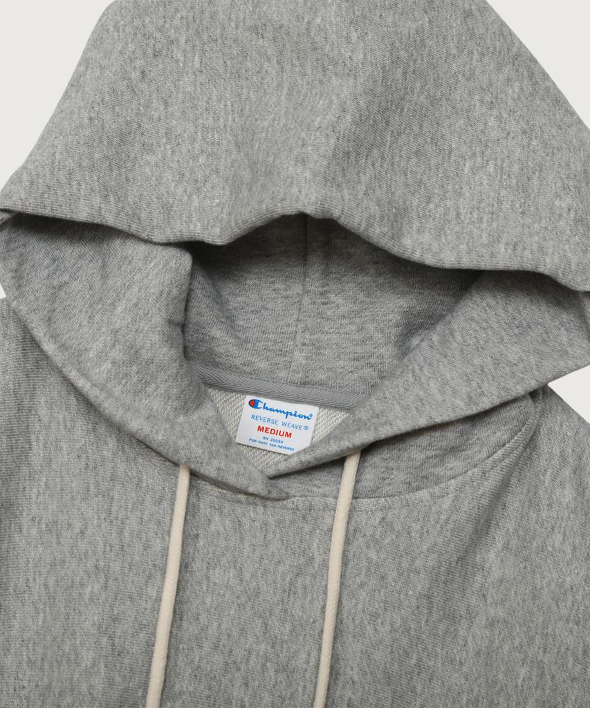 Women'S Reverse Weave Small Logo Loose Fit Hoodie Oxford Grey