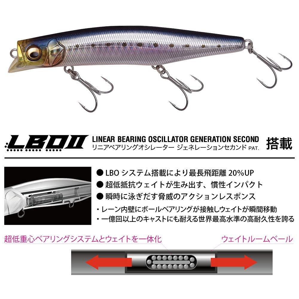 Megabass KAGELOU MD 125F HT Black Pink Back Floating Lure 125mm 21g