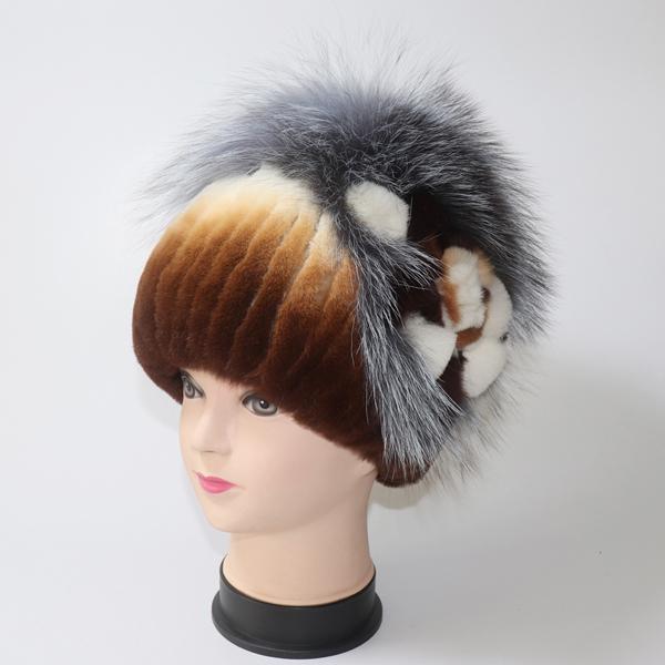 Iarnă femei 100% naturală șapcă din blană de iepure Rex, doamnă, caldă, autentică, șapci de blană de iepure Rex, bune, elastice, pălării din blană reală, căciuli calde