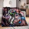 1Pc Buzz Lightyear Space Blanket Soft And Comfortable Casual Warm Camping Travel Christmas Halloween Xmas Gift M924353