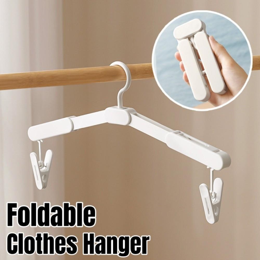 Expanded Foldable Clothes Hanger Mini Size Pant Clips Multi-functional Travel Hangers Travel