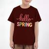 Easter Children's Neck Short Sleeve Print Top