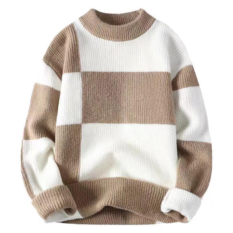 

Korean Style Autumn/Winter Men’s Versatile Casual Sweater – Trendy, Thickened, Loose Fit M хаки