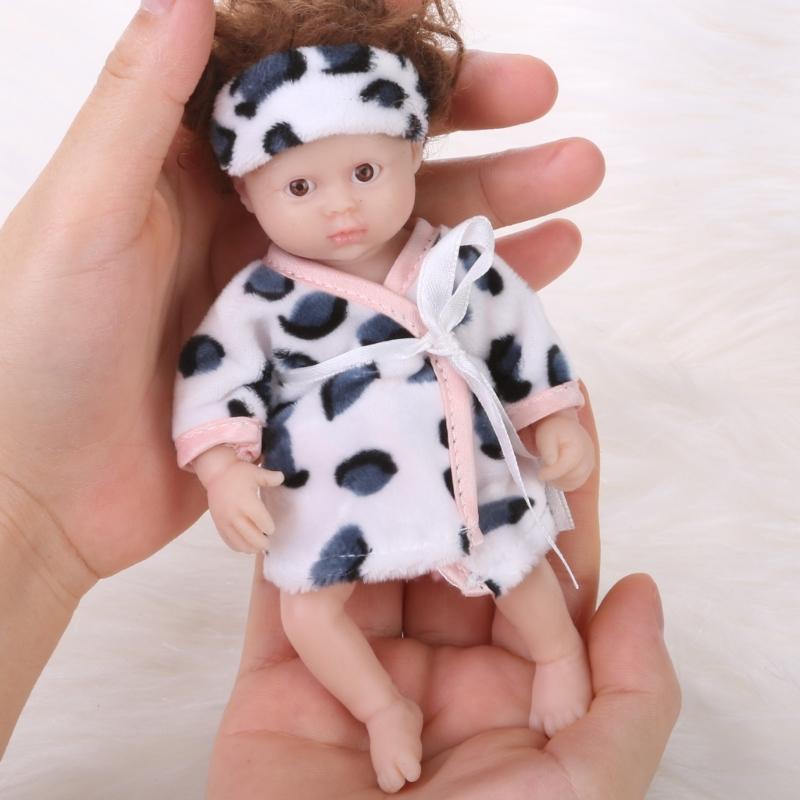 6in Baby Doll Reborns Doll Nurturing Doll Realistic Handmade FullBody Silicone Reborns Toy Parenting Game Popular Gift