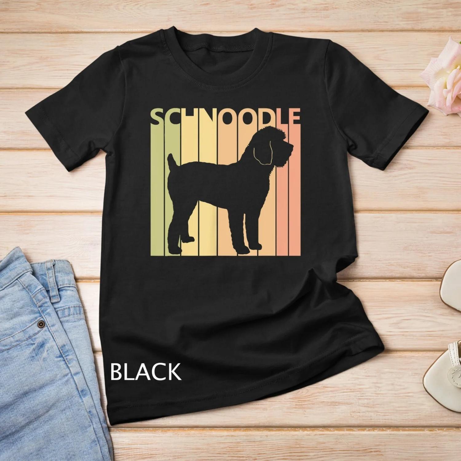 Schnoodle T Shirt For Dog Mom Dad S чёрный